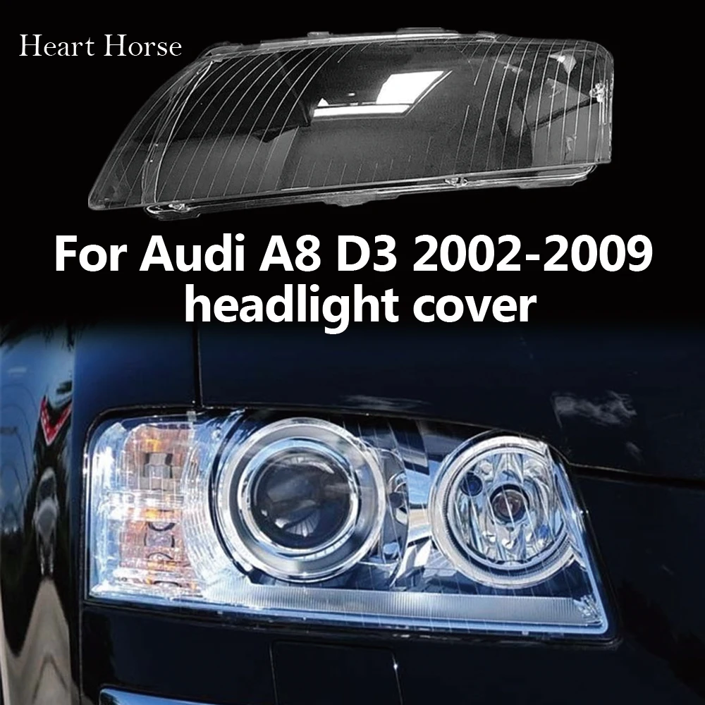 

Headlight Glass Cover For Audi A8 D3 2002-2009 Lampshade Cover Headlamp Lamp Plexigla Shell Lens