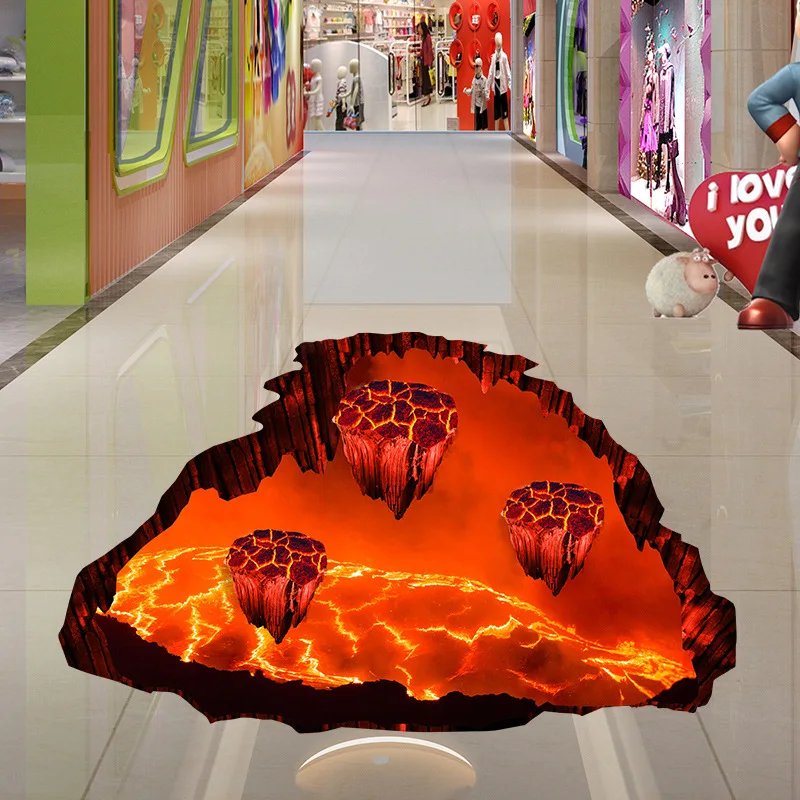 

Настенные наклейки на пол Magma Flame Boy для спальни, подводный мир, Кит, Детская гостиная, домашний декор, напольные наклейки