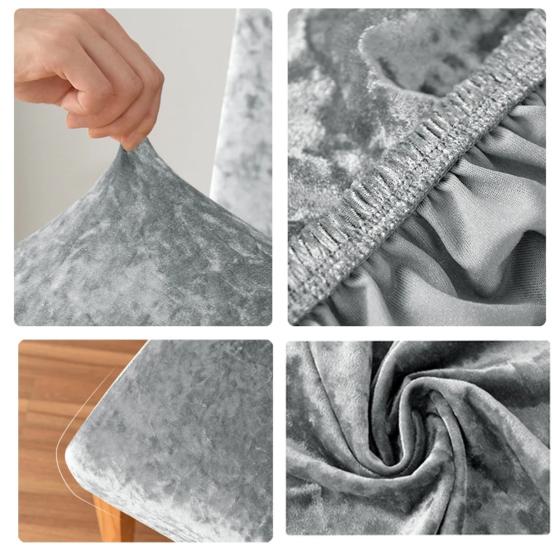 Чехол на стул с высокой спинкой размер XL бархатные эластичные чехлы стулья