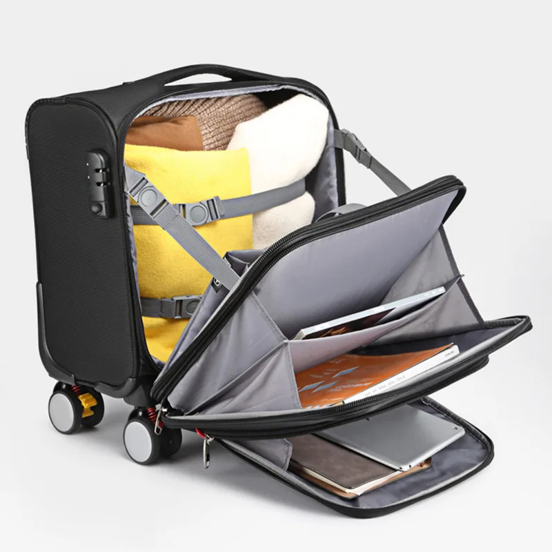  New Military Knife Trolley Case New Oxford Cloth Suitcase Business Trolley Bag Computer Suitcase