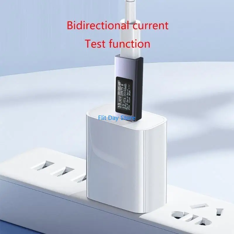 Фото F92C KOWSI USB-детектор зарядки телефона USB-тестер тестер напряжения и тока USB Checker USB C-метр Вольтметр Амперметр №4