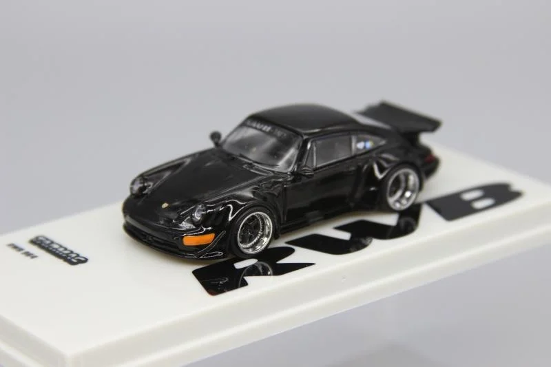 

Tarmac 1:64 Порше 911 черная TW спортивная модель автомобиля 964 RWB, широкий корпус, модифицированная модель автомобиля из сплава, коллекция, украшен...