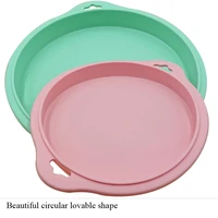 6 and 8 inch cake mold silicone pizza mould fondant decoration tools layer cake mold non stick silicone round baking pan