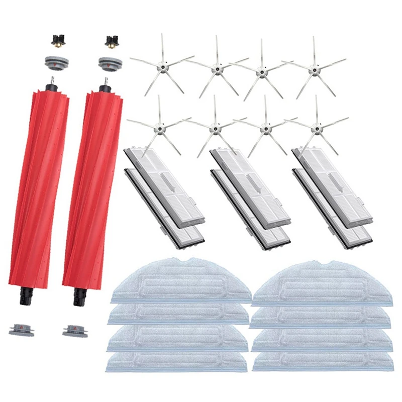

For Roborock S7 T7S T7 PLUS Detachable Main/Side Brush Hepa Filter Mop Cloth Spare Parts Vacuum Cleaner Accessories
