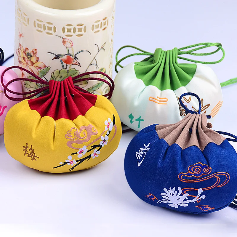 Сумка с кисточкой в китайском стиле аксессуары Hanfu для хранения ювелирных