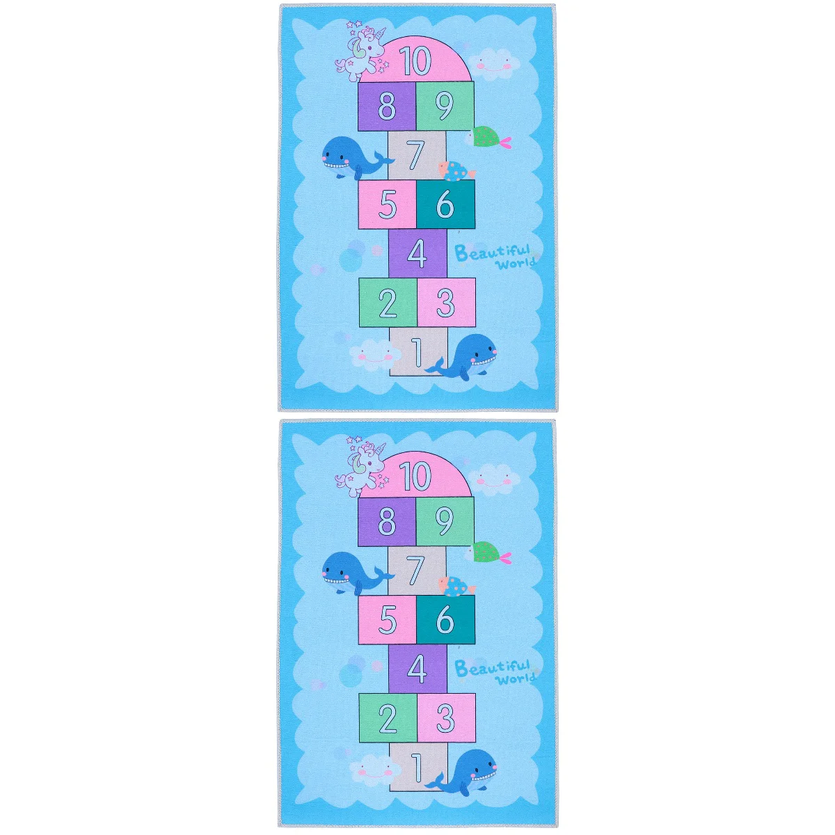 

Hopscotch Floor Mat Carpet Rug Room Kids Pad Fun Decorativeground Area Decoreducational Kid Play Team Game Kindergarten