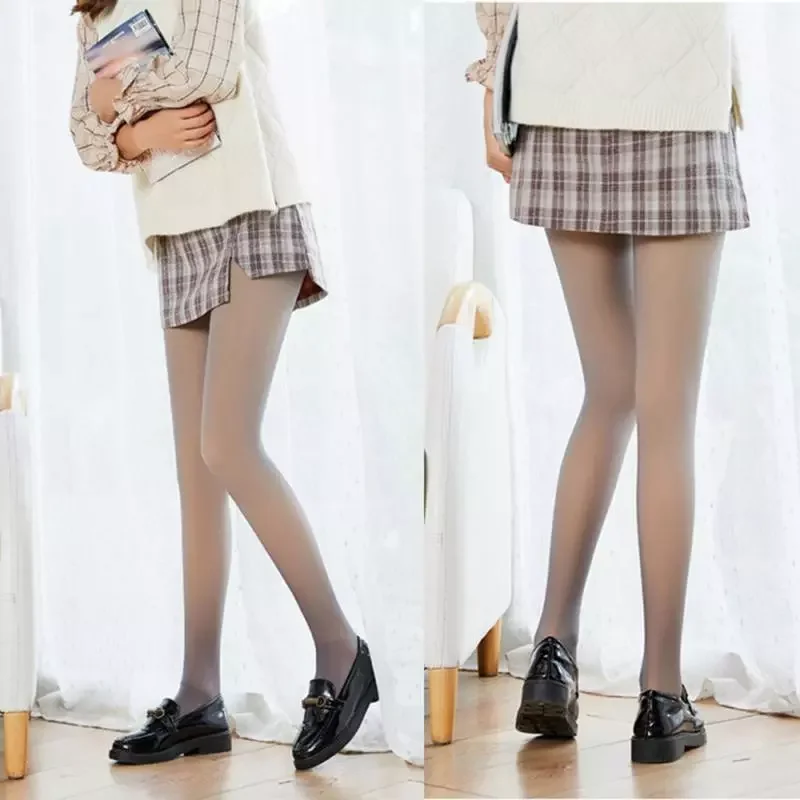 

2022New Fake Warm Fleece Leggings-Black/Gray/Coffee Sexy Seamless Superelastic Leggings For Women