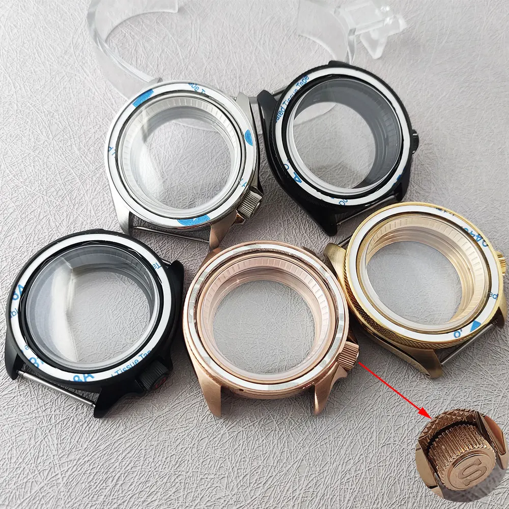 NH35 чехол из нержавеющей стали 40 мм Серебряный/черный/золотой сапфировое стекло