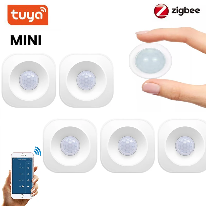 

5pcs Tuya Wifi PIR Motion Sensor ZigBee Automation Human Body Infrared Detector Wireless Mini Security With Smart Life Gateway