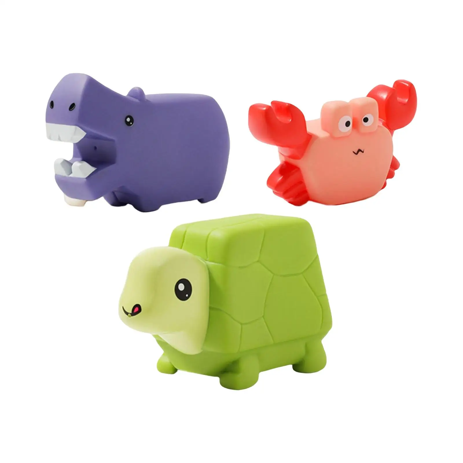 3Pcs Cute Animals Bath  Wash Little Animal Squirts Fun Bath for Baby