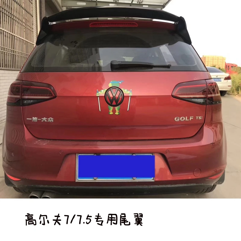 Roof Wing Aspec style for Golf7 MK 7 MK7.5 Car Styling ABS Plastic Mater Rear lip Spoiler Golf 2014-UP