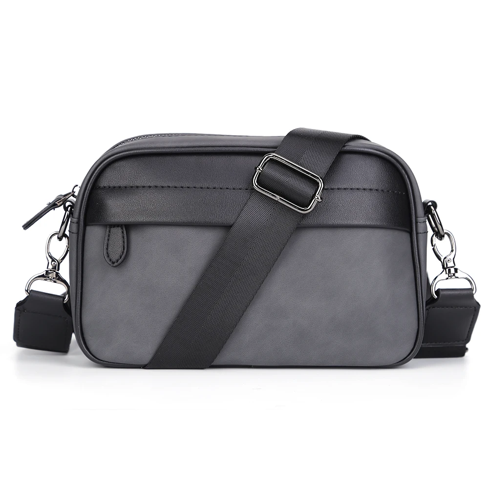 

Кожаная модная сумка через плечо с классическим узором, Повседневная деловая сумка на ремне для мужчин, маленькие квадратные слинг-сумки с широким ремешком