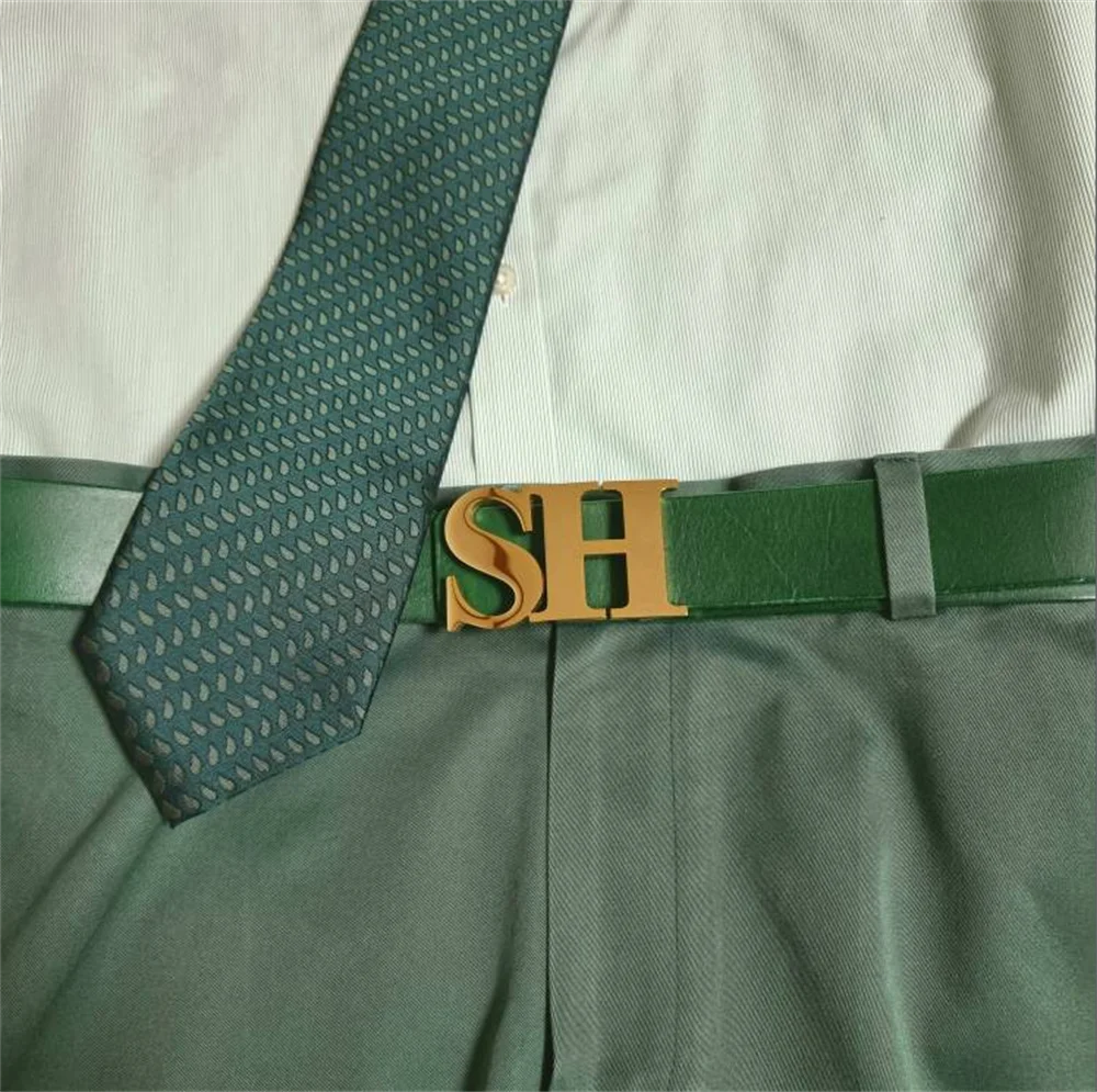 

Personalized Customized Logo Belt Buckle for Men Custom Initials Stainless Steel 2-3 Letters Buckle Mens Jewelry Beautiful Gift