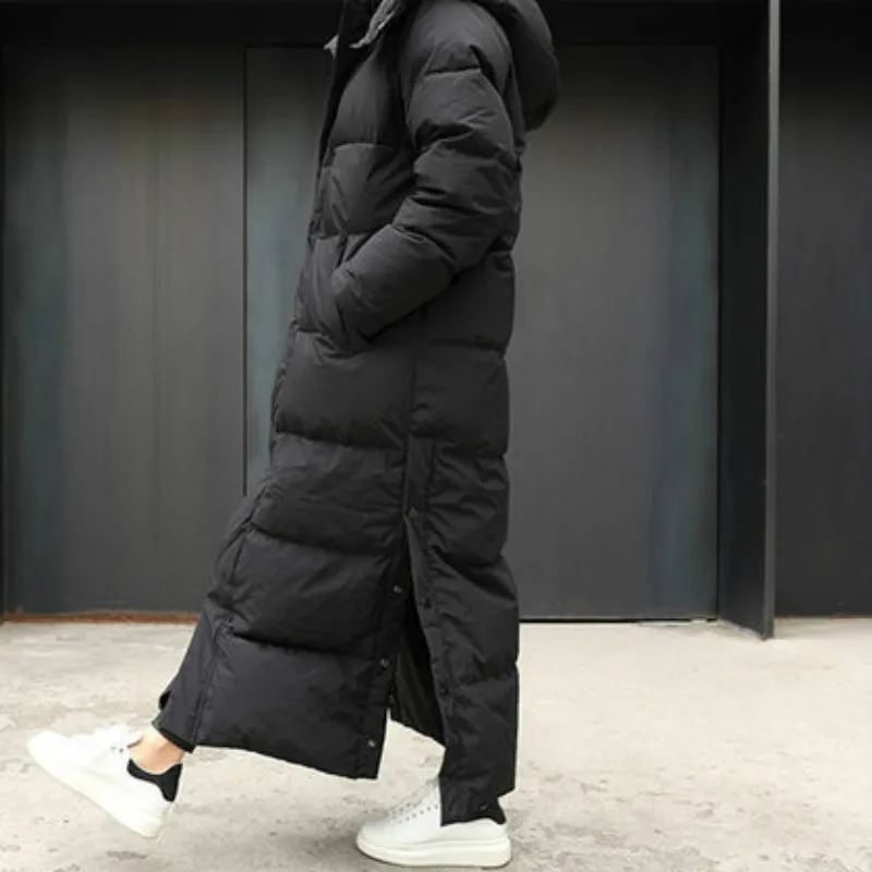 Hooded Big Plus Female Lady Windbreaker Overcoat Outwear High Quilted Size Parka Coat Extra Maxi Long Winter Jacket Warm Women