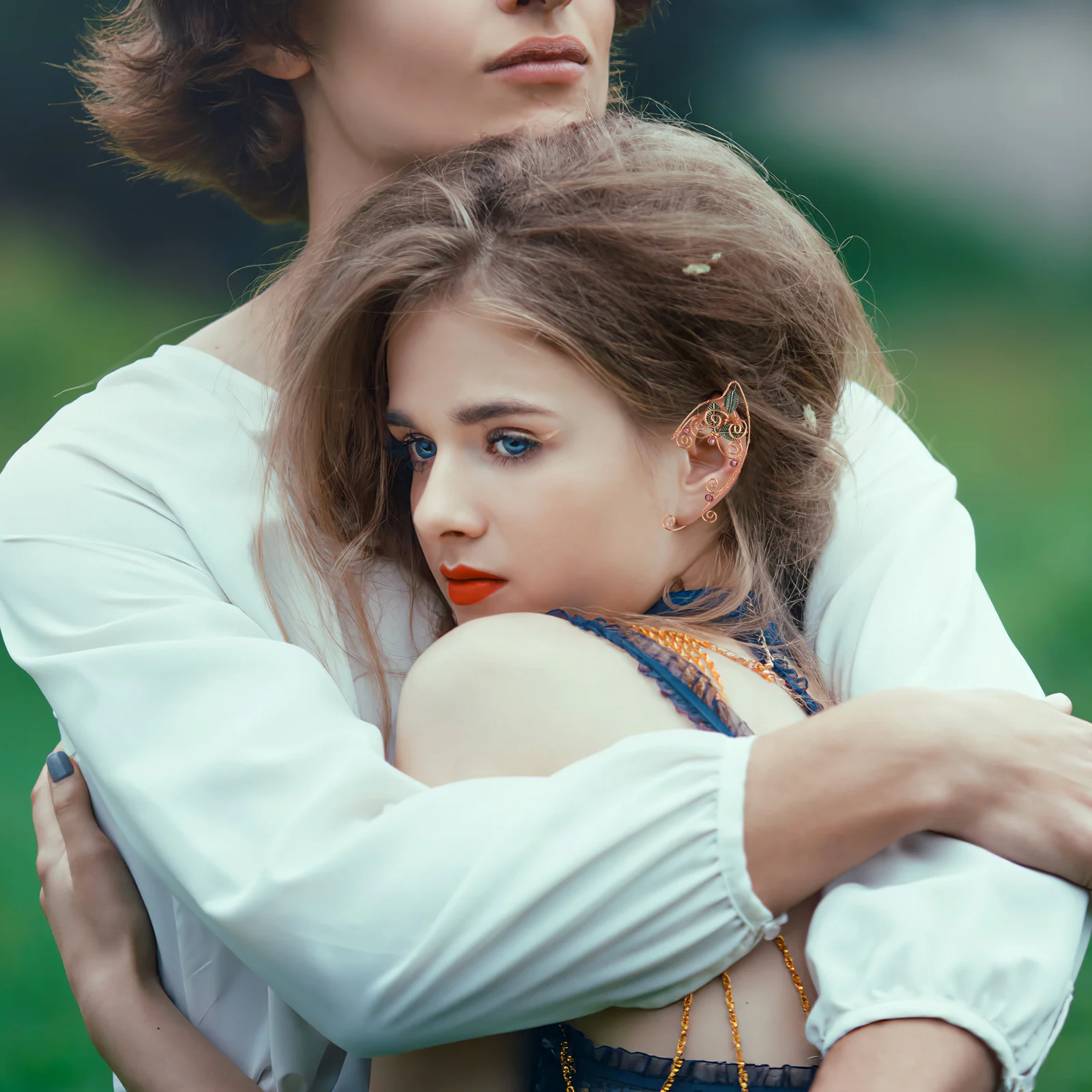 Серьги-клипсы для ушей эльфа женщин аксессуары без пирсинга Elven браслеты