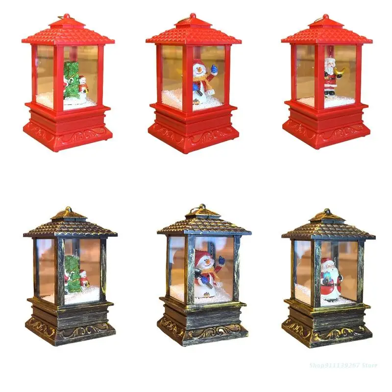 

Рождественский фонарь C5AD, музыка, снег