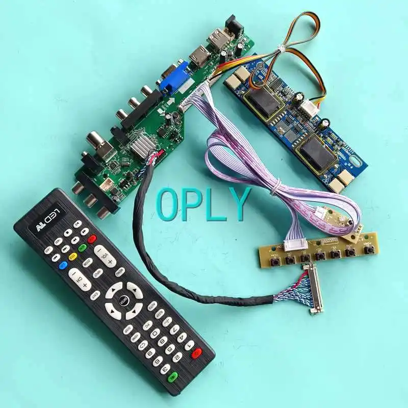 

DVB 3663 Digital LCD Controller Board Fit M190Z1-L01/L03 USB VGA AV RF HDMI-Compatible 1680*1050 DIY Kit 4-CCFL 30 Pin LVDS 19"