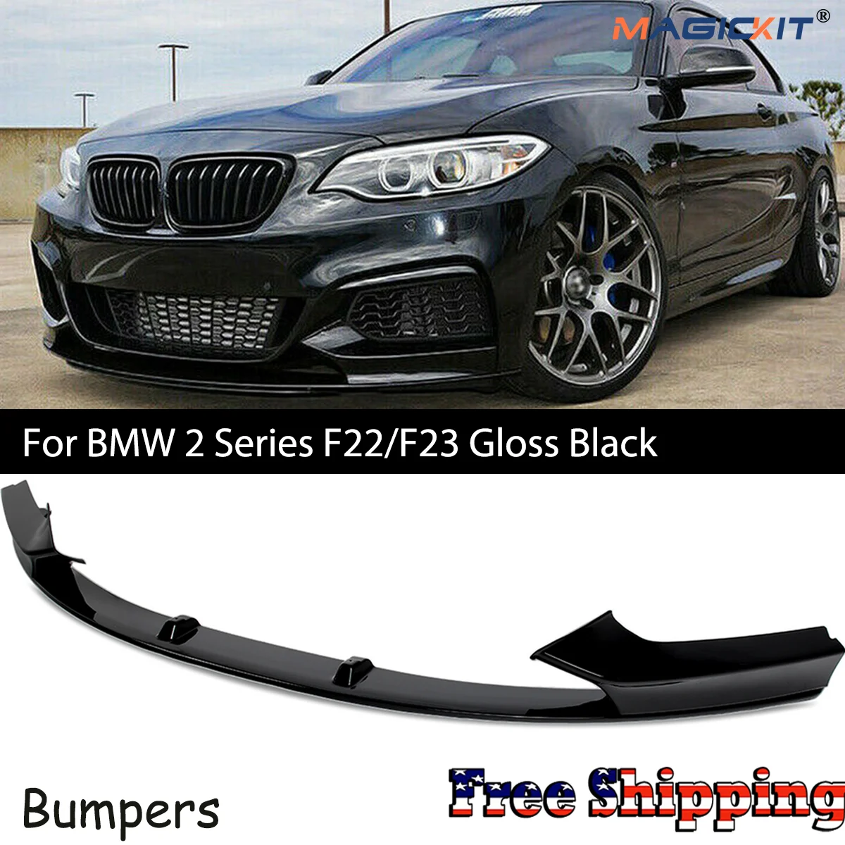 MagicKit для BMW 2 серии F22/F23 2013-2018 м спортивный бампер который хочет преобразовать от