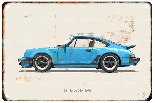 

Металлическая табличка Porsche 911 Turbo
