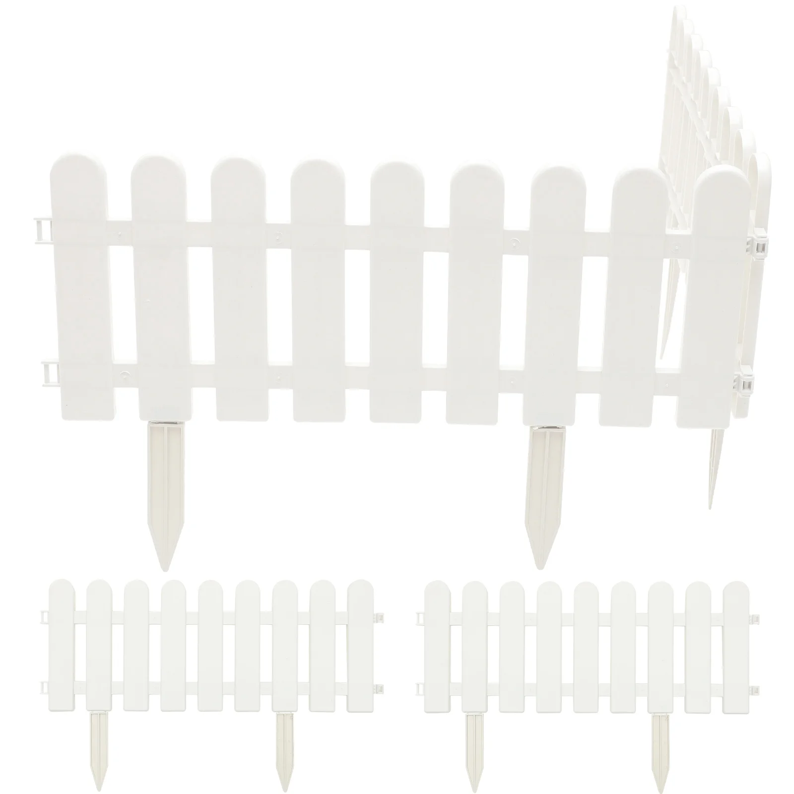 

Fence Garden Border Picket Tree Christmas White Fences Edging Lawn Miniature Borders Decorative Courtyard Xmasedges Landscape