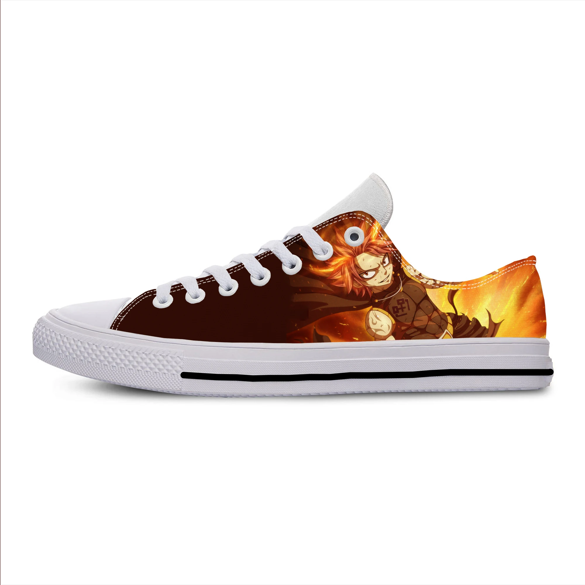 

Summer Japanese Anime Manga Cartoon Fairy Tail END Casual Shoes Low Top Breathable Board Shoes Lightweight Men Women Sneakers