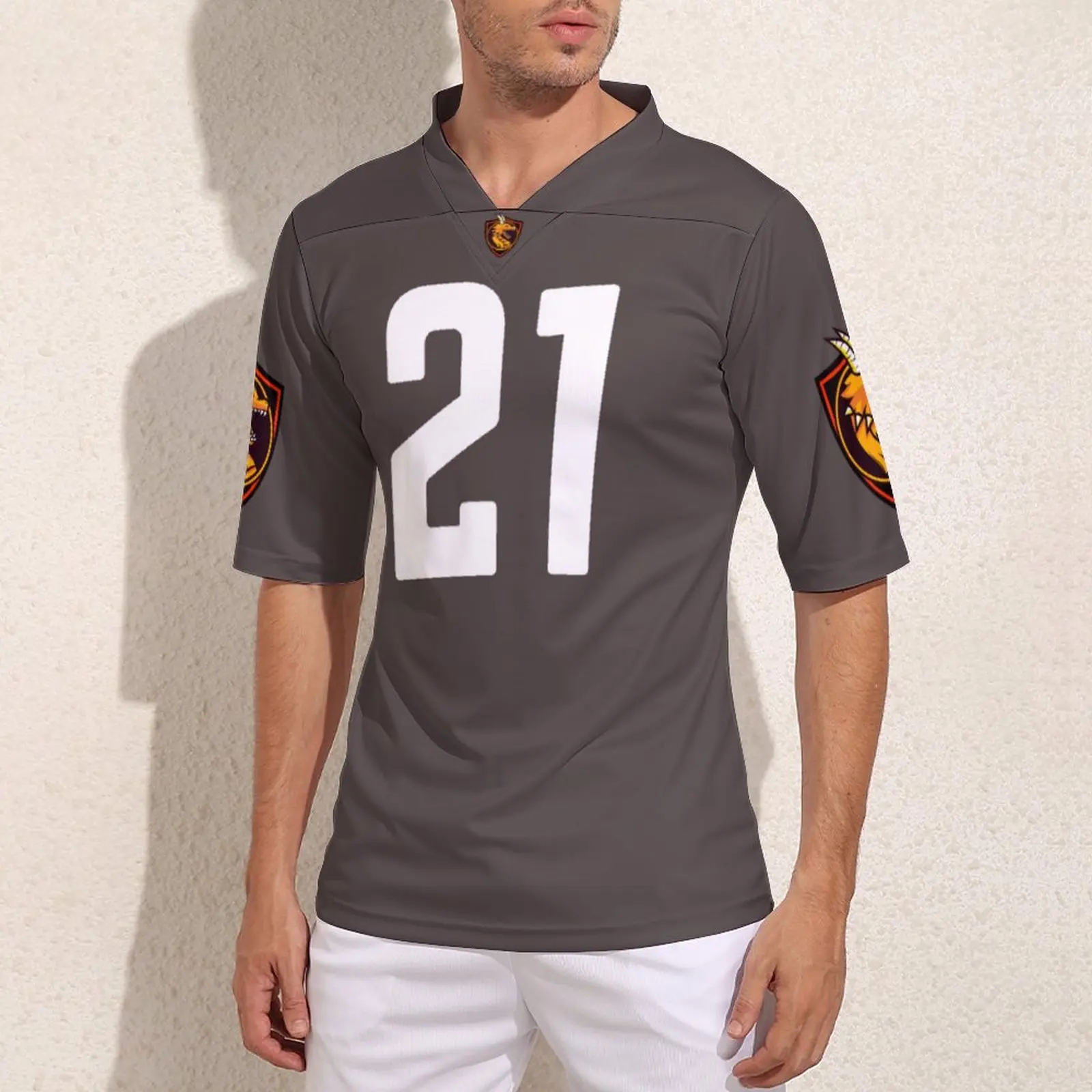 

Your Design Cleveland No 21 Football Jerseys Mans Stylish Rugby Jersey Training Personalized Rugby Shirts