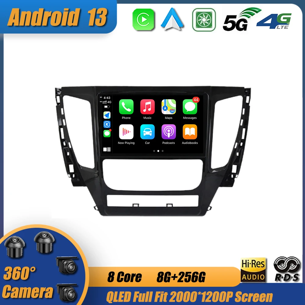 

Мультимедийная магнитола для Mitsubishi Pajero Sport 3 2016-2018, Android 13