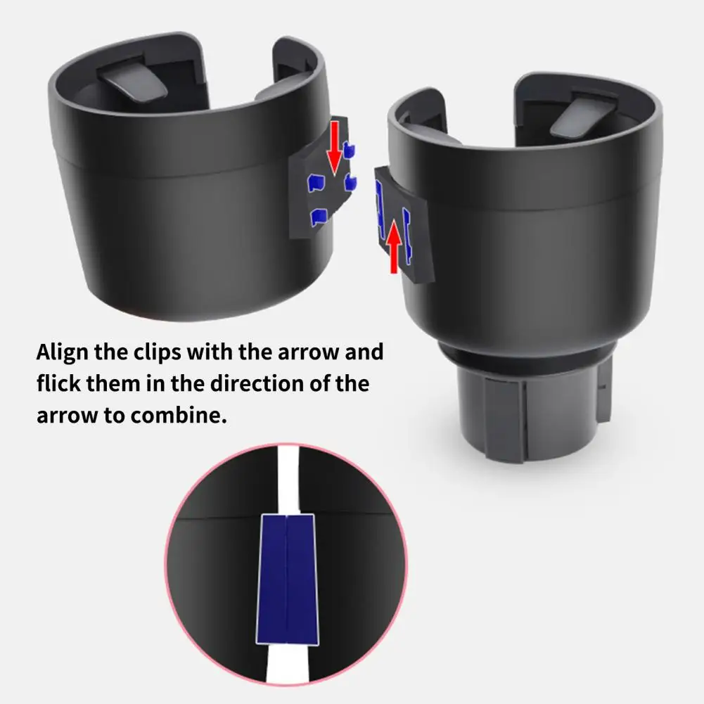 

Устойчивый удобный регулируемый автомобильный держатель для двойной чашки нескользящий Автомобильный держатель для чашки выдвижное осно...