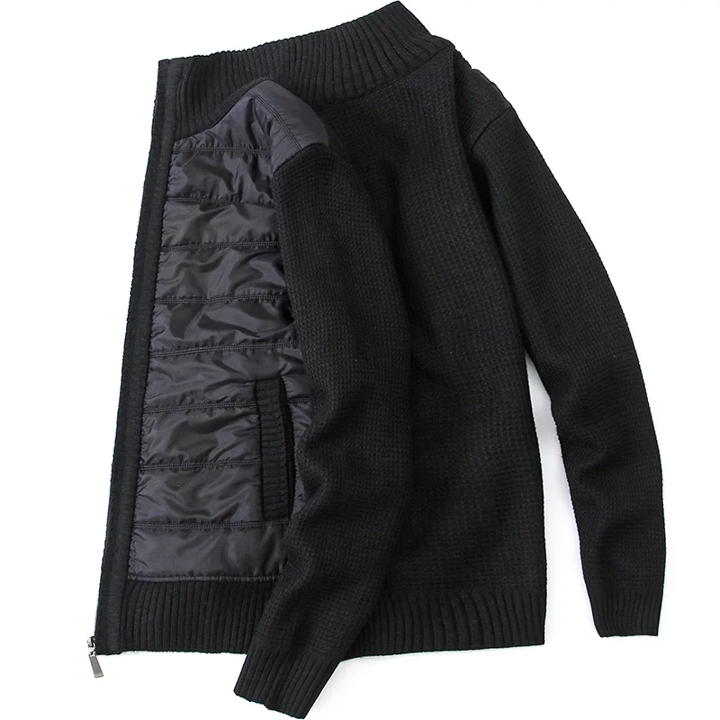 Men's Autumn Winter Sweater Oversize 2021 New Harajuku Korean Fashion Warm Vintage Hipster Casual Sweaters Cardigan Coat Zipper