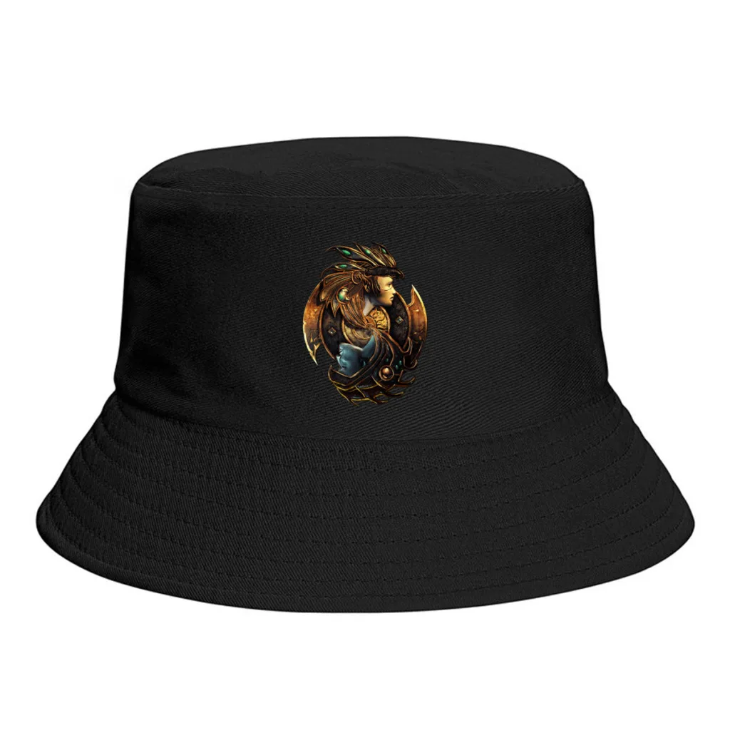 

Summer Baldur's Gate Bucket Hats for Women Men .Crash Bandicoot Game Outdoor Foldable Bob Fishing Fisherman Hats Sun Hat