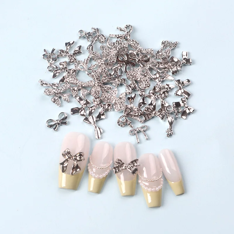 50 шт. металлические подвески для ногтей