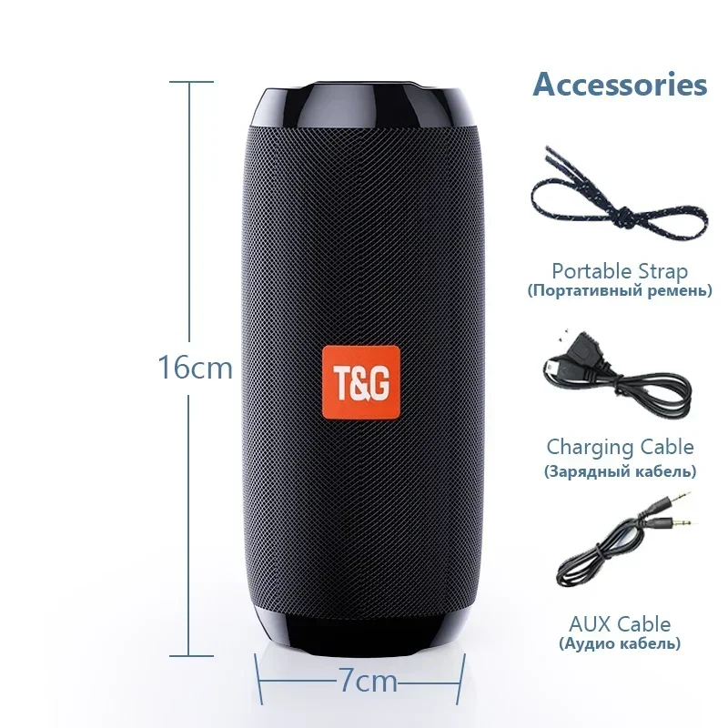 Портативный Bluetooth-динамик TG117 внешний флэш-накопитель с функцией свободного
