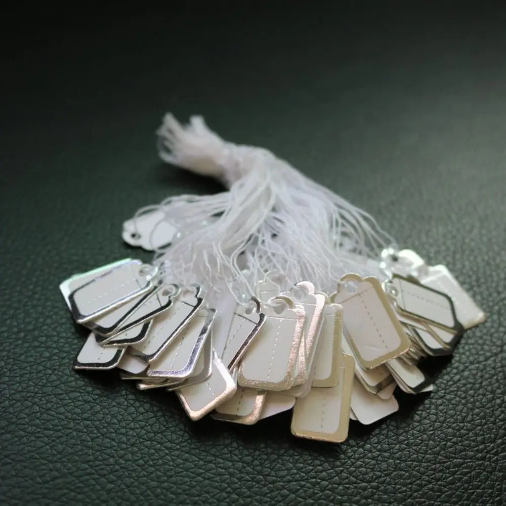 

Подвесные бирки для ювелирных изделий из картона 100 шт.