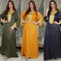 abayas for women dubai 2022 luxury arabic evening party dress muslim products clothes robe turkey gilding moroccan caftan stripe