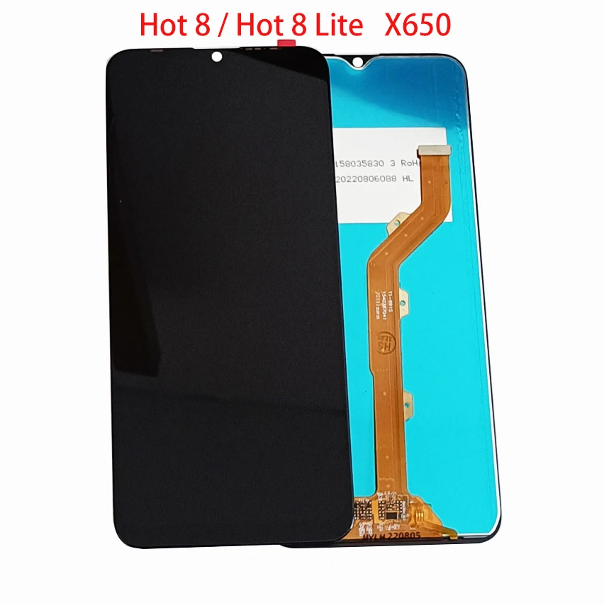 

6.52 inch For Infinix Hot 8 X650 8 Lite X650B Pro X650C Tecno Camon 12 CC7 Spark 4 KC2 KC8 LCD Display Touch Screen Digitizer