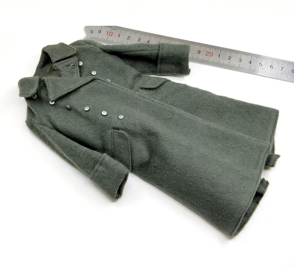 

Alert Line AL100036 1/6 WWII Army Soldier German Military Long Overcoat Shirt Model Fit 12inch Male Action Doll Collectable