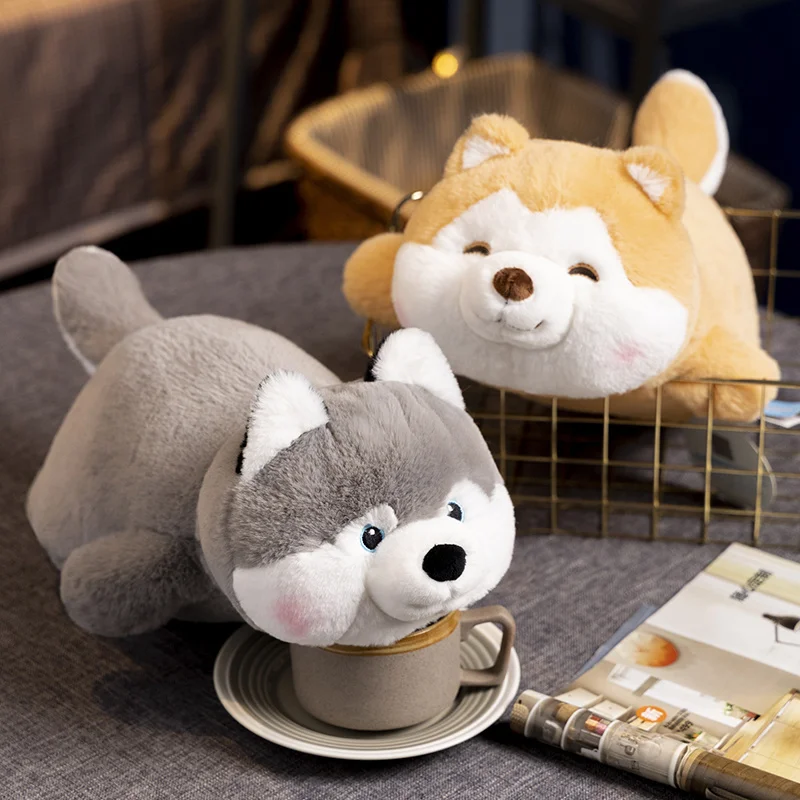 

Kawaii Soft Dog Corgi Shiba Inu Plush Stuffed Toy Animal Doll Pillow Bedroom Sofa Decor Cushion Cute Baby Kid Girl Birthday Gift
