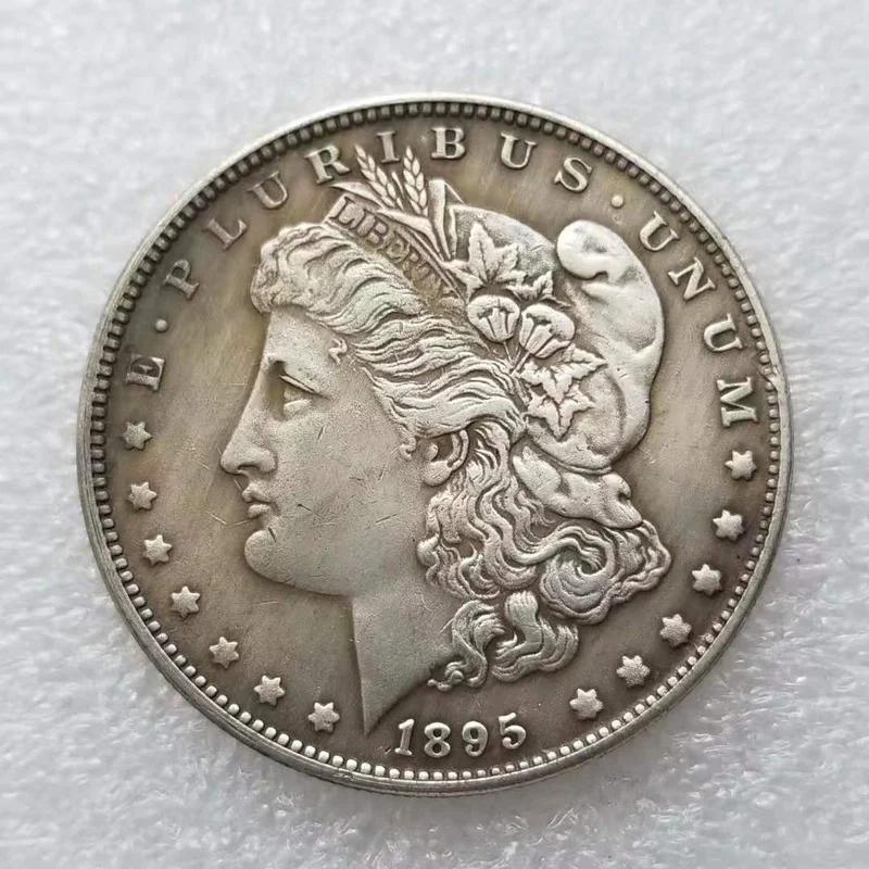 

Американская памятная монета Моргана, 2 шт., от 1878 до 1921, 28 лет выпуска, античная серебряная декоративная монета доллара из латуни с серебряны...