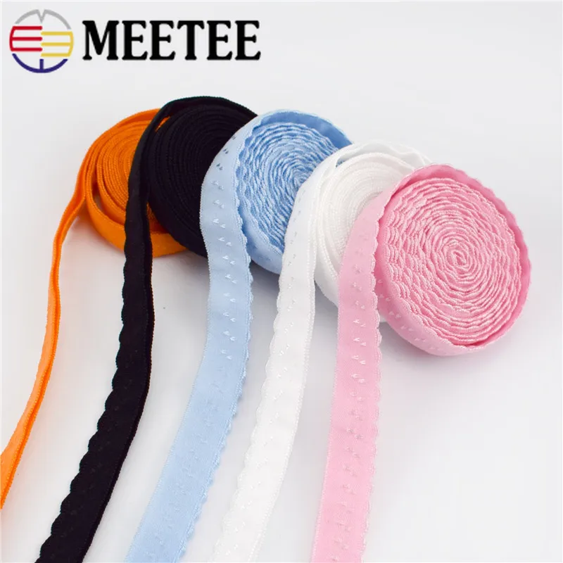 Meetee 22/45 м 11 мм нейлоновая эластичная лента для нижнего белья Наплечные ремни