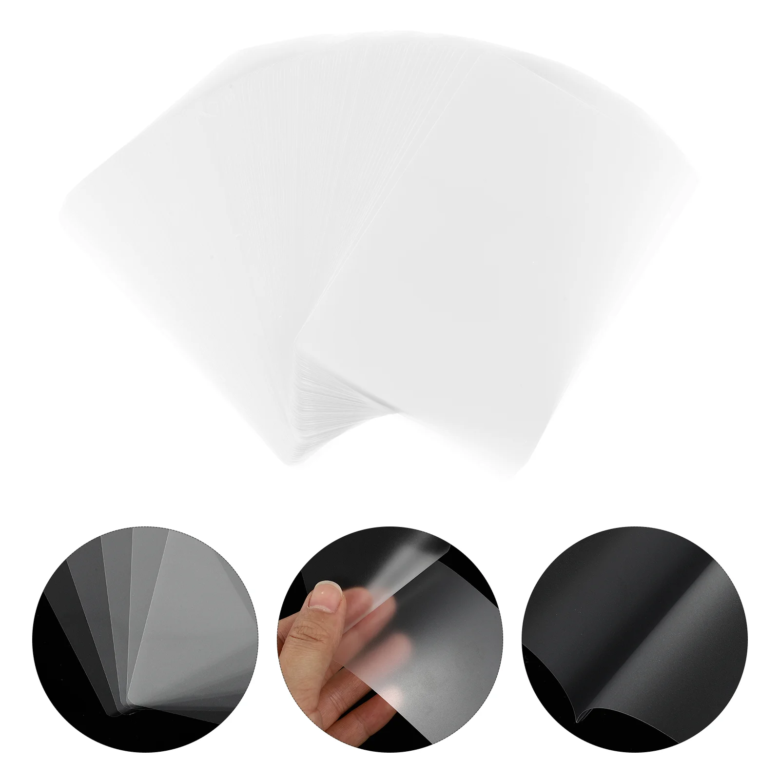 

400 Pcs Thermoplastic Film Lamination Supplies Laminating Protective Films Platen Pouches Thermal