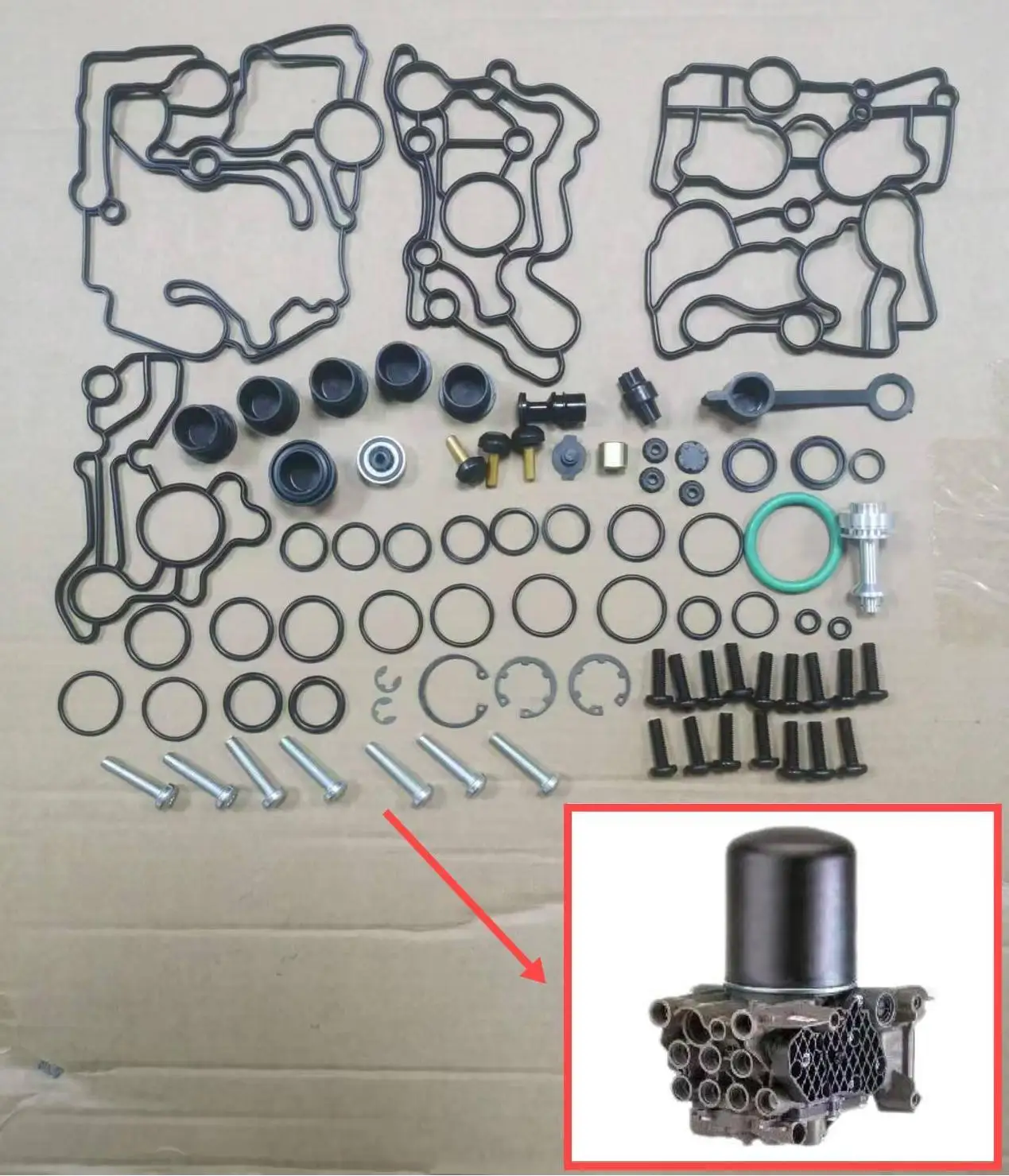 Подходит для ремонтного комплекта осушителя воздуха Mercedes-Benz Truck MP4 OEM A 0014465664 0014460464