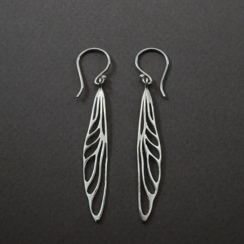 Нишевые ретро-дизайн полые нерегулярные длинные серьги-подвески женские Y2k