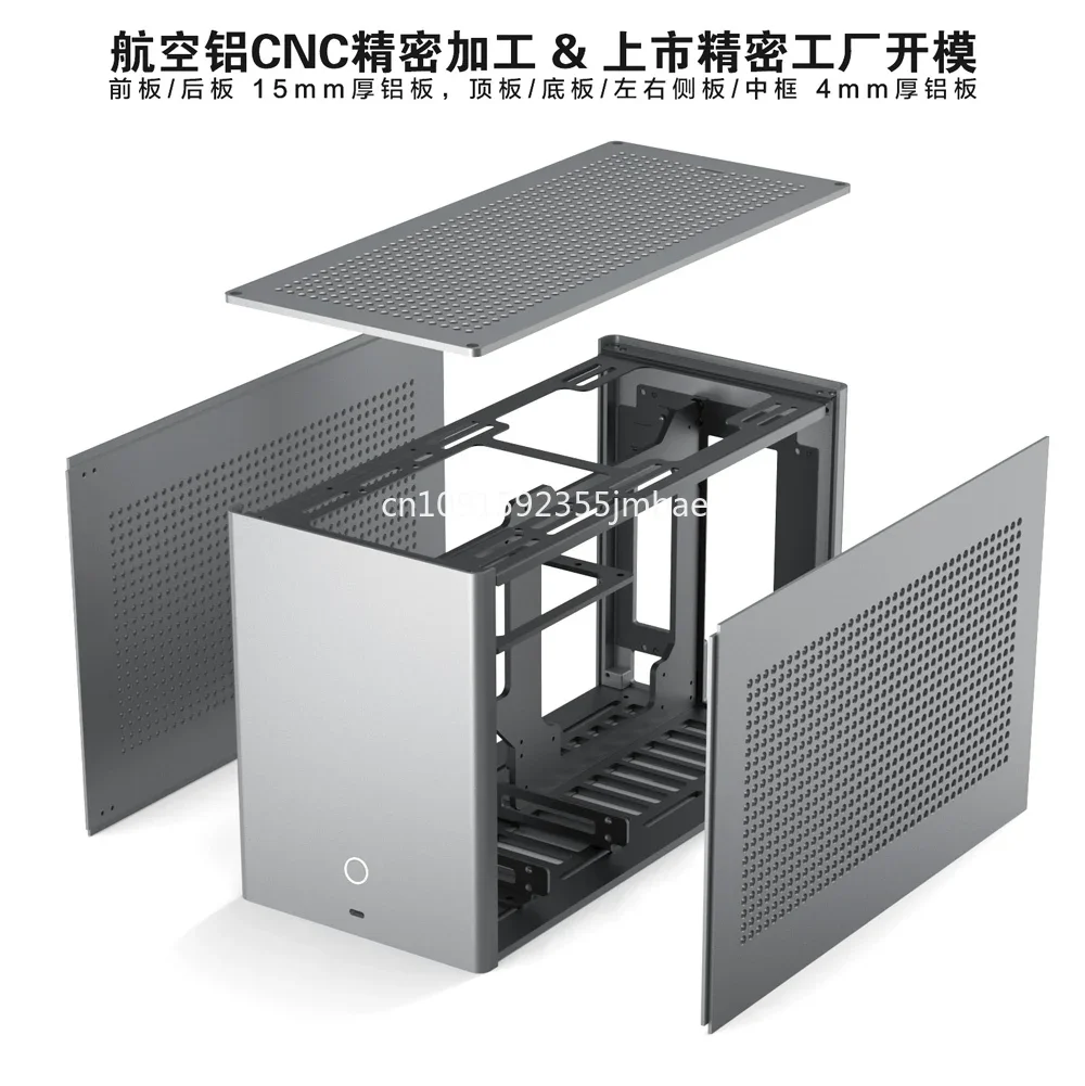 Фото AKLLA A4pro + ITX mini, полностью алюминиевый корпус, блок питания SFX, водяное охлаждение 280, в наличии №4