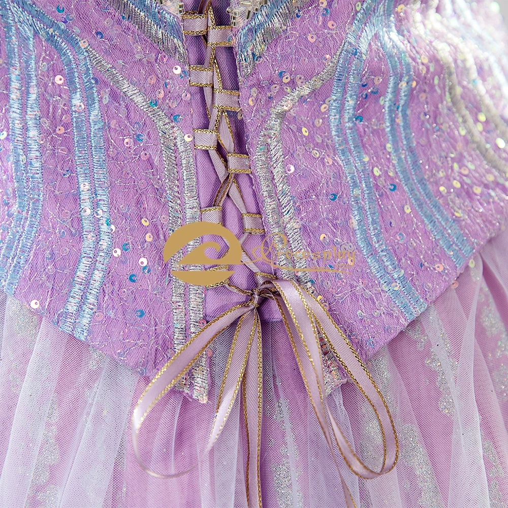 Костюм для косплея Glinda, фиолетовый, синий, улучшенный наряд с вышивкой, топ и юбка для женщин, ролевые игры (art.: 3920d48636ba0) - 3920d48636ba0