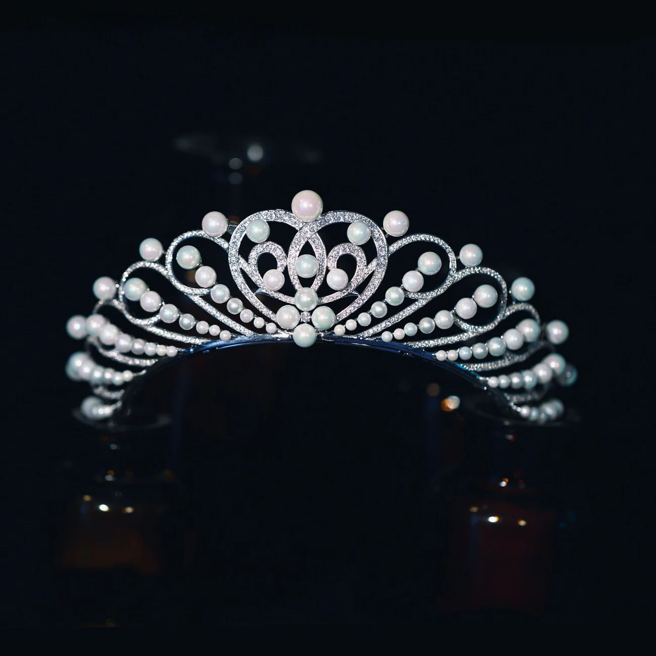 

European Pearls Princess Zircon Brides Crowns Tiaras Headpieces Crystal Bridal Headbands Wedding Hair Accessories