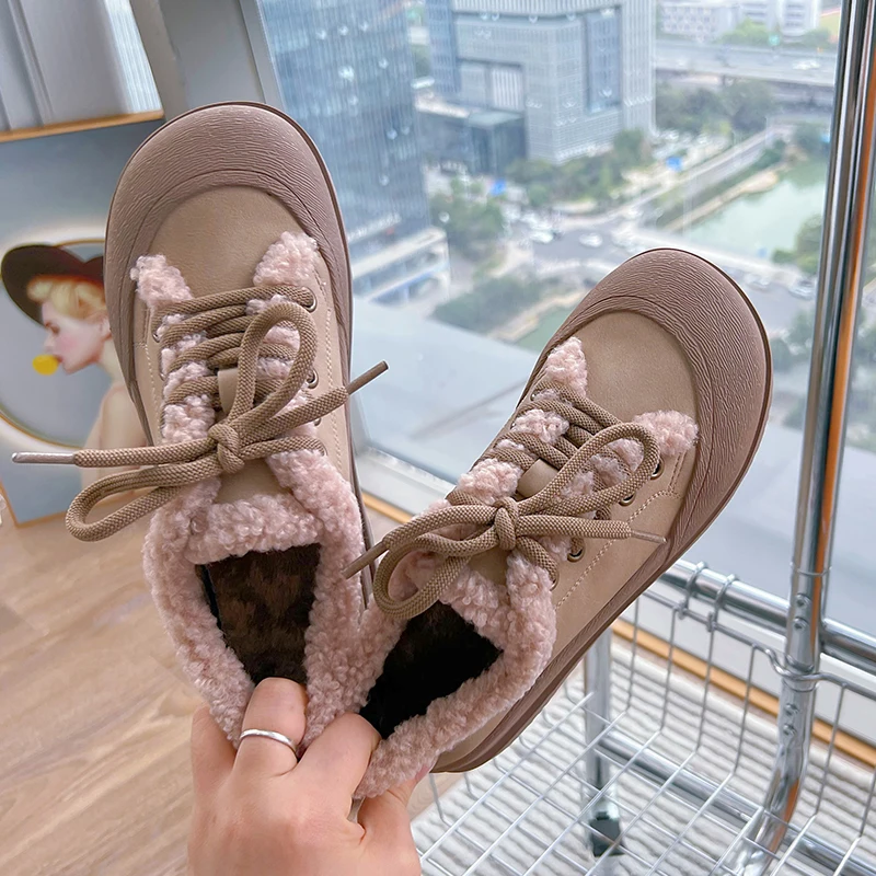 DIMANYU/женские ботинки в стиле ретро зима 2024 повседневная женская нескользящая