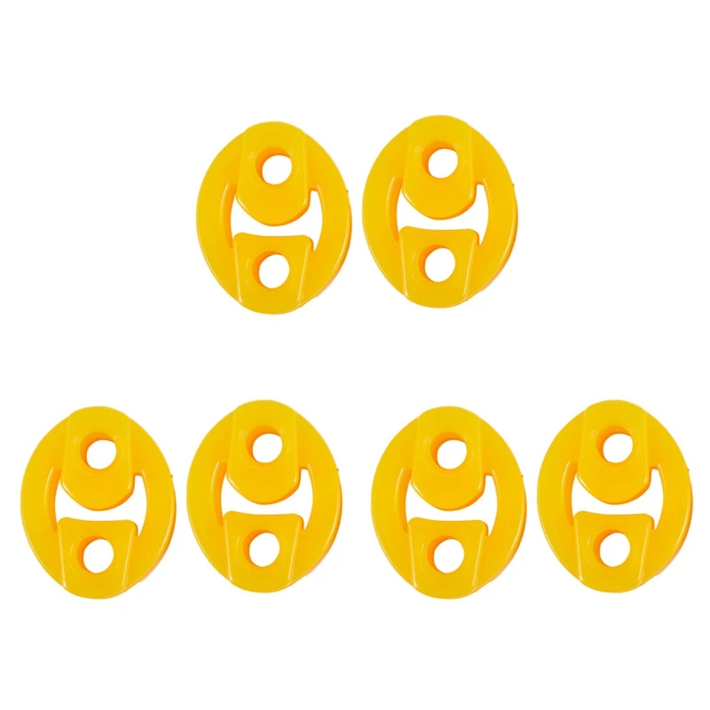 

Резиновая втулка для глушителя выхлопной трубы с 2 отверстиями, 6 шт.