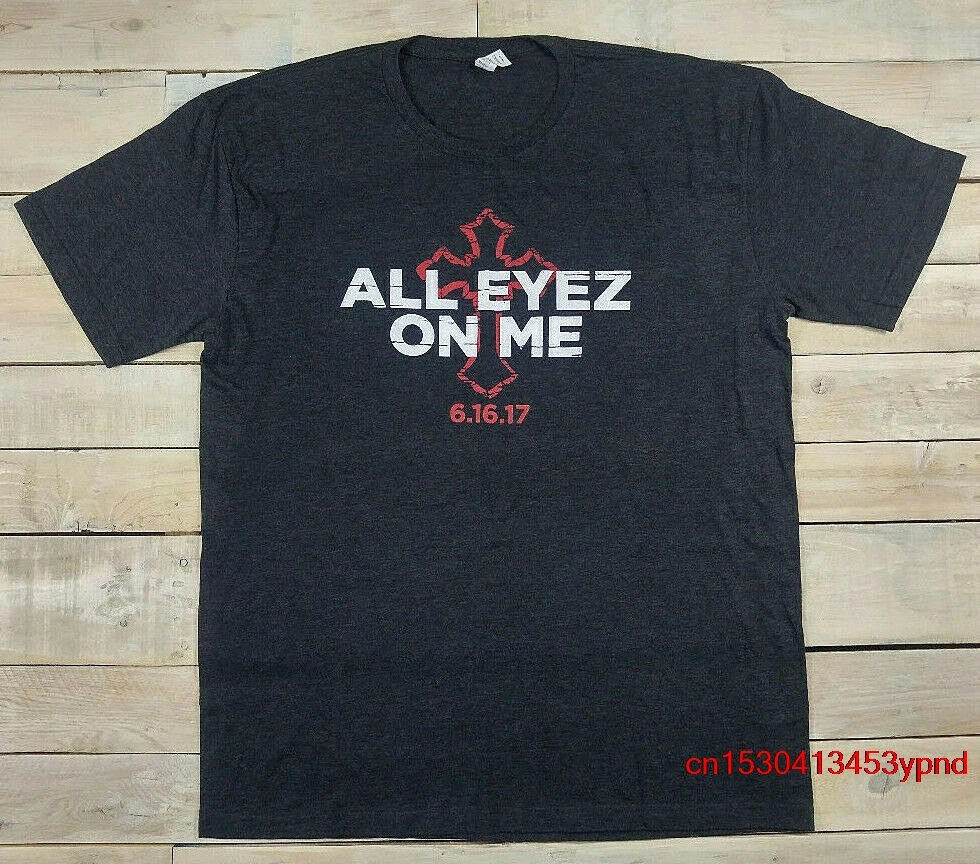 

2PAC Тупак Шакур All Eyez On Me 2017 промо-фильм графическая серая футболка Размер XL футболка в стиле хип-хоп Мужская футболка