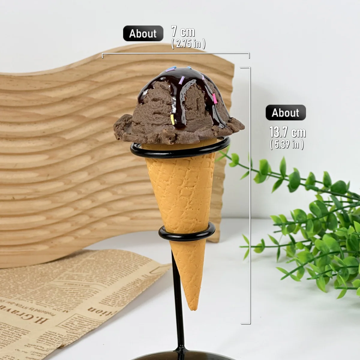 Реалистичная модель мерного шара-имитация ложки для ресторана магазина холодных