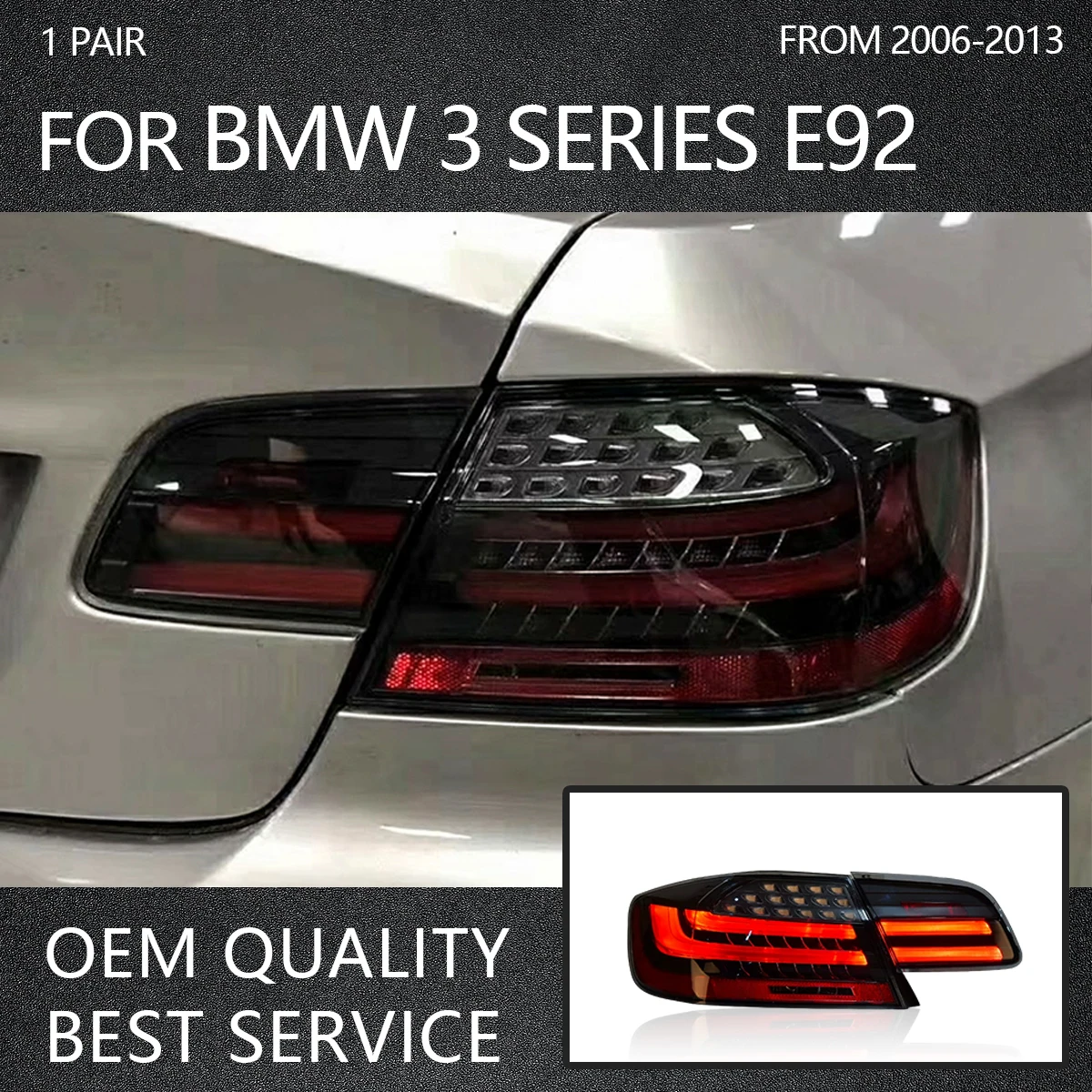 Автомобильные задние фонари YOFER для BMW 3 серии E92 2006-2013 светодиодный автомобильные